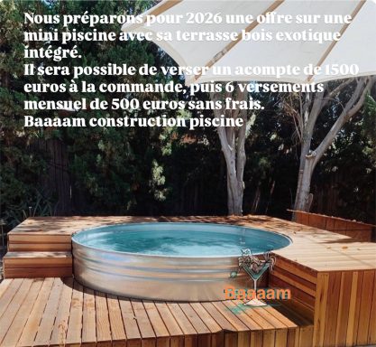 Mini piscine Bordeaux 